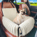 mixjoy dog car seat grey small medium dogs up to 25 lbs multi-functional pet travel bed with clip-on leash