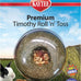 Kaytee timothy hay roll 'n' toss toy for pet rabbits, guinea pigs, and chinchillas, 100% edible