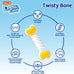 Hartz Chew 'n Clean Twisty Bone Dog Chew Toy, Bacon Scented, Extra Small for Moderate Chewers