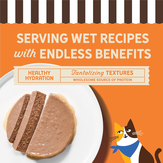 merrick purrfect bistro grain free premium soft canned pate adult wet cat food high protein chicken recipe 3 oz can