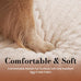 large dog beds with orthopedic support, waterproof lining, and plush surface