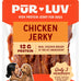 Pur Luv rawhide-free chicken jerky wrapped sweet potato dog treats, 16 oz, high protein, healthy, easily digestible