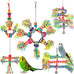 LifeIdeas 5PCS colorful bird toys for small to medium parrots, conures, cockatiels, and budgies