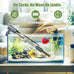 Cordless 6-in-1 Electric Fish Tank Cleaner, 36W Rechargeable, 650GPH Strong Suction for 5-150 Gallon Tanks