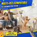 Automatic Flying Bird Feather & Mouse Wand Cat Toy for Indoor Cats, Hands-Free USB-Rechargeable Safe Play Chase Exercise