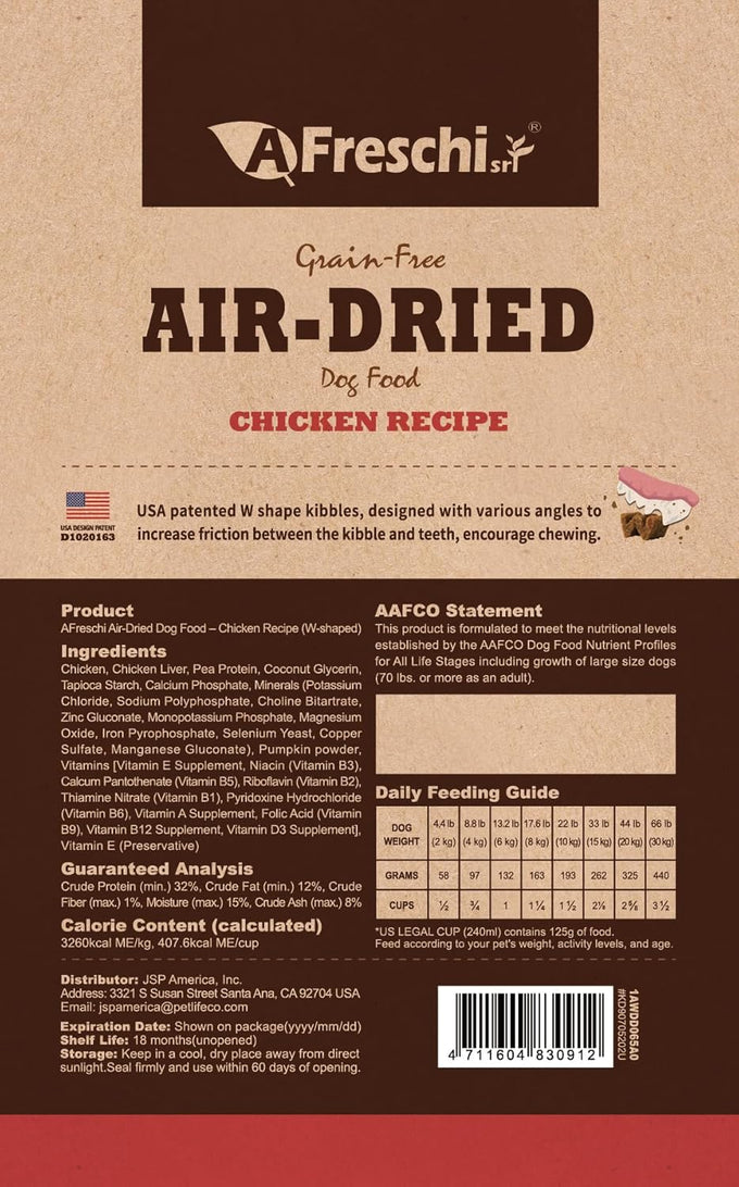 A Freschi Air-Dried Puppy & Adult Dog Food - Real Chicken