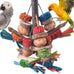 Bissap Bird Chew Toys, Natural Bark Corncob Nuts Parrot Toys for Conure Cockatoo Parakeet Budgies Cockatiel Lovebirds Pets