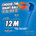 Chuckit! 12M Sport dog ball launcher for medium 2.5" balls, 20-60 lb dogs, 12" handle, made in USA, blue
