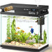 vehipa 2.2 gallon smart aquarium with humidifier, auto feeder, silent pump, temperature display & 7-color lighting, black