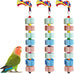 lava calcium bird beak grinding stone with bell hanging parakeet cage accessories for parrot budgies hamster