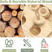 BNOSDM wooden bird foraging toy with natural wood stand platform for parrots, parakeets, cockatiels, sun conures
