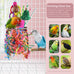 Katumo seagrass foraging bird toys for parakeets, cockatiels, conures, parrots with natural materials and hook attachment