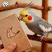 GiggleGrip Natural Pine Wood Bird Chew Toys - 100% Natural Beak Trimming & Shredding Wood Chips for Small Medium Birds