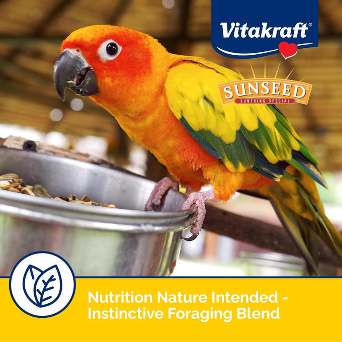 Sunseed Vita Prima conure food - 3 lb bag - nutrient-rich blend with fruits, seeds, and vegetables for healthy feathers and energy