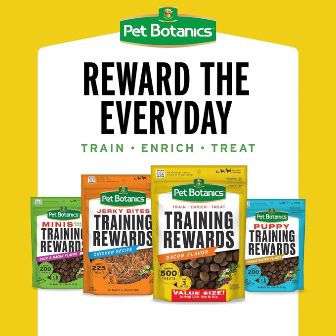 pet botanics 10 oz bacon flavor training rewards soft chewy treats for small dogs