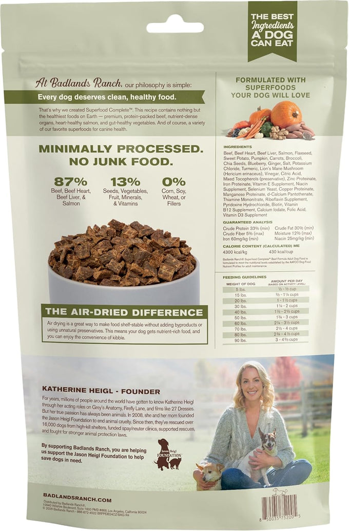 Badlands Ranch by Katherine Heigl Air-Dried Beef Dog Food