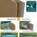 jasonwell 32 inch collapsible dog pet pool blue