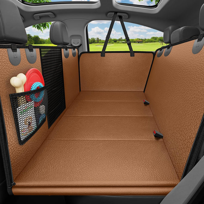 URPOWER 600D Waterproof Dog Car Seat Cover for Sedans, SUVs, Compact Trucks with Side Flaps and Nonslip Backing