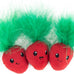 Catstages Strawbabies 3-Pack interactive cat toys for kittens and indoor cats with catnip, feathers, and crinkle