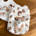 Cute pet apparel plush bear pattern cartoon dog clothes white 11-20lbs sleeveless pullover