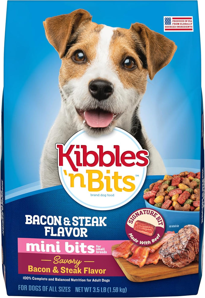 Kibbles 'n Bits Mini Bits Small Breed Dry Dog Food, 16 lb