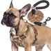 Beebiepet heavy duty tactical dog harness for small dogs, large, brown, no pull, adjustable, reflective