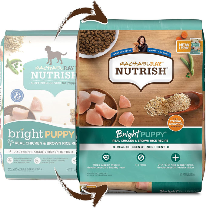 Nutrish Bright Puppy Premium Dry Dog Food, Chicken & Brown Rice