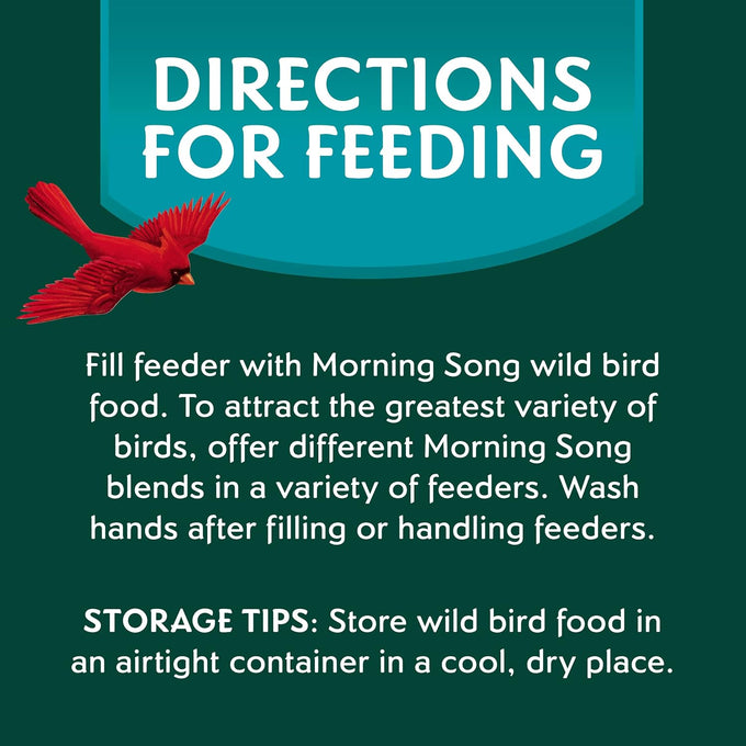 Morning Song clean & free shell bird food, premium no mess seed for outdoor feeders, 10-pound bag