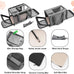 GAPZER Large Cat Carrier for Medium Big Cats, Soft-Sided, Washable, and Collapsible Pet Travel Bag