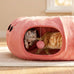 Cat Octopus Tunnel Bed with 20 Toys, Collapsible Indoor Cat Playhouse for Kittens, Machine Washable Cushion