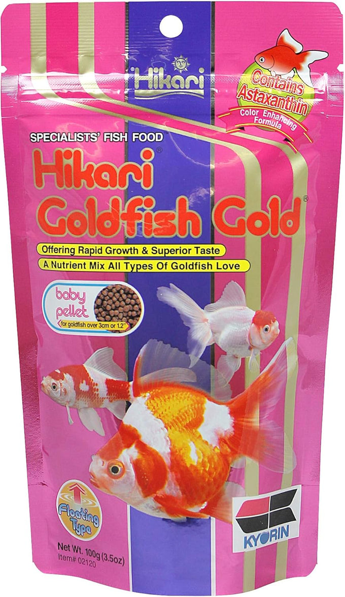 Hikari Gold Baby Pellet Fish Food 10.5 Oz for Aquarium and Pond Use by Hikari USA Inc