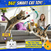 Automatic Flying Bird Feather Cat Toy for Indoor Cats with Sticky Suction Base and USB Rechargeable Electric Teaser