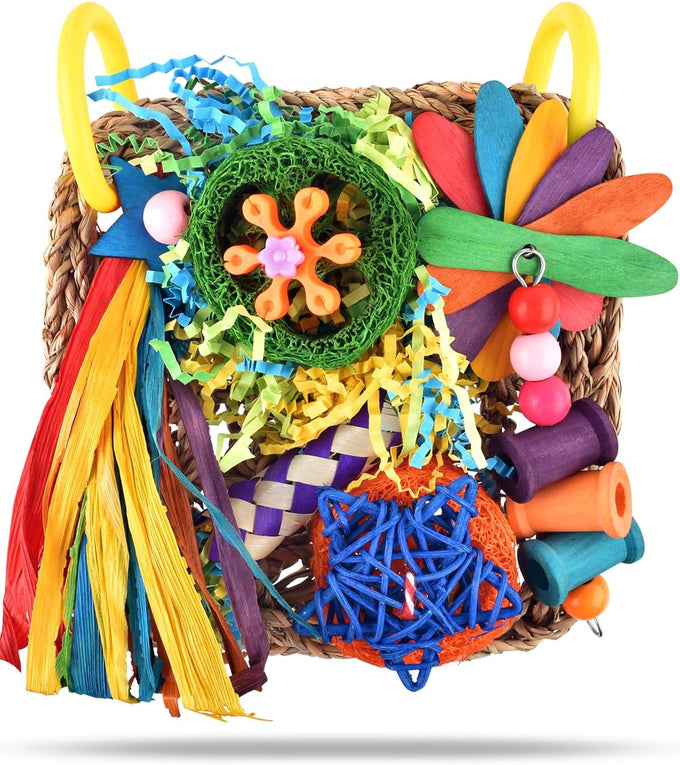 Erkoon bird cockatiel foraging toys for hang lovebrid parakeets conures bird toys