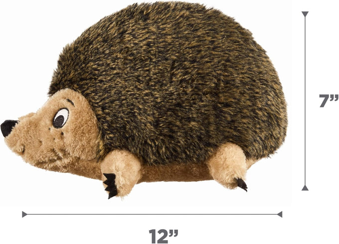 Outward Hound Hedgehogz Stuffed Dog Toy Soft Plush Large 12" x 6" x 7" Grunts Squeaks