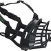 Baskerville Ultra Muzzle, Patented Humane Design, Breathable, Adjustable, Padded, Dog Training Muzzle for Large Dogs, Black, Size 5