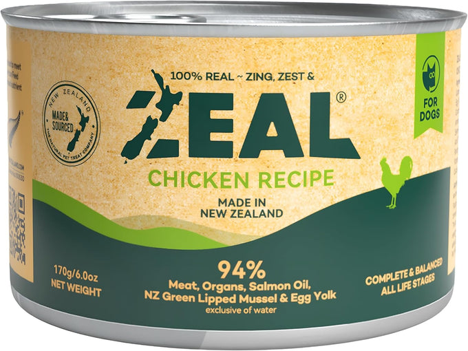 ZEAL Canned Wet Dog Food - High Protein, Grain-Free
