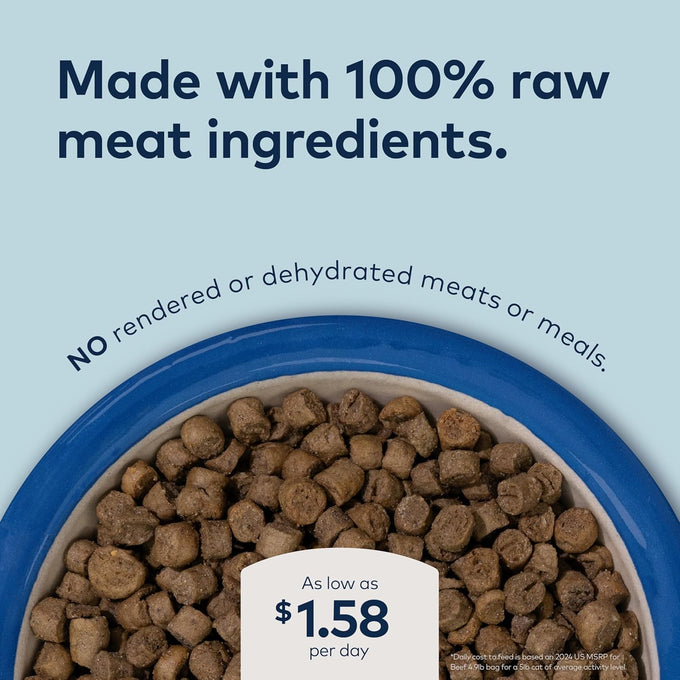 Ziwi Peak beef with southern blue whiting fish cat food high protein skin coat health low carb all life stages 28.8oz