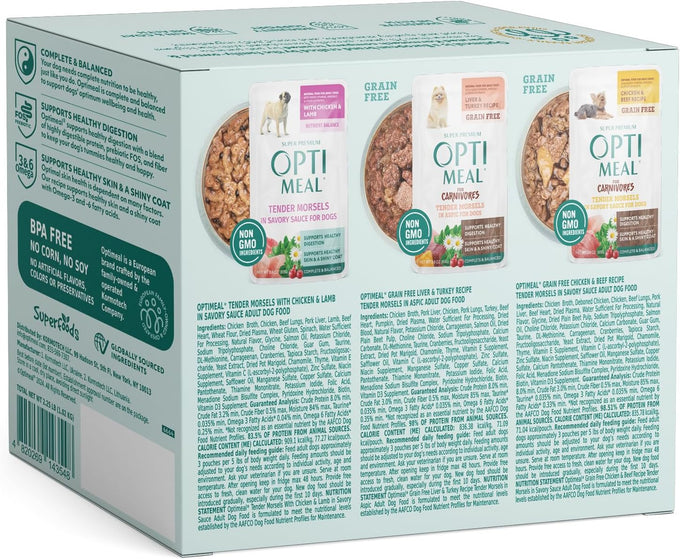 Optimeal Wet Dog Food Small Breed Variety Pack - Grain Free