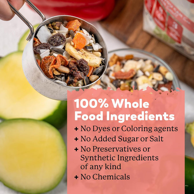 Dr. Harvey's natural food for large parrots - 5 pounds, premium ingredients, balanced diet, no chemicals