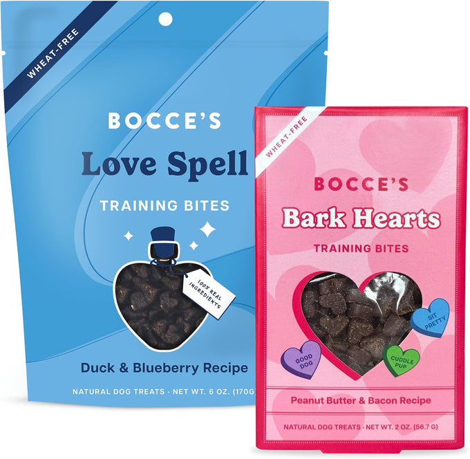 Bocce's Bakery Love Struck Valentine's Dog Treats - Wheat-Free, Natural Soft & Chewy Cookies, Baked in The USA, 6 oz