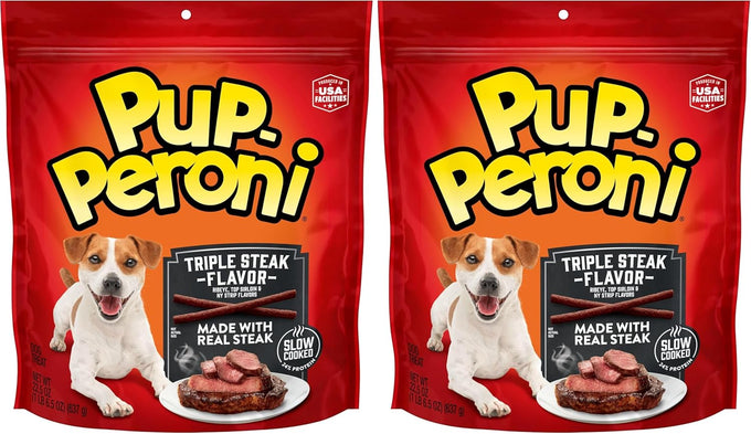 Pup-Peroni Original Beef Recipe, 38 Oz. Bag, Slow Cooked Dog Treats with Real Beef