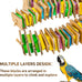 Myfamirea parrot toys for medium birds, natural wooden chew toys for African Greys, cockatoos, and macaws