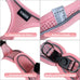 Yimeis No Pull Soft Mesh Pet Harness and Leash Set for Small Medium Large Dogs and Cats, Pink, X-Small