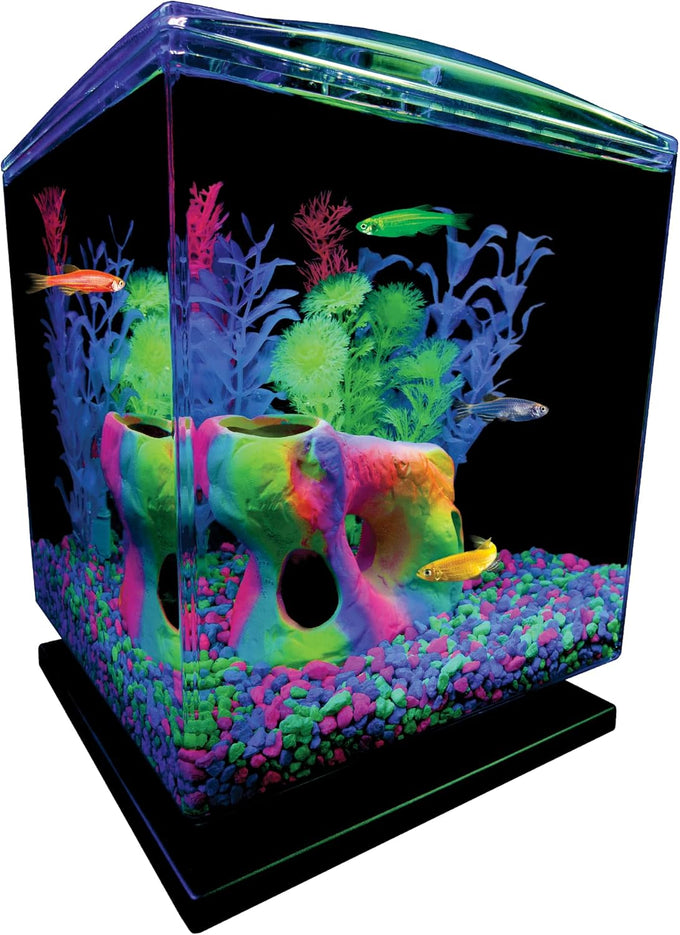 GloFish aquarium gravel, 5 pounds, pink, green and blue mix, for GloFish tanks