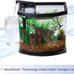 Aqueon LED MiniBow 2.5 Gallon Aquarium Fish Tank Kit with SmartClean Technology in Black for Small Fish