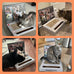 cat laptop scratcher 3-in-1 cardboard interactive kitten toy with mouse jingle ball stickers