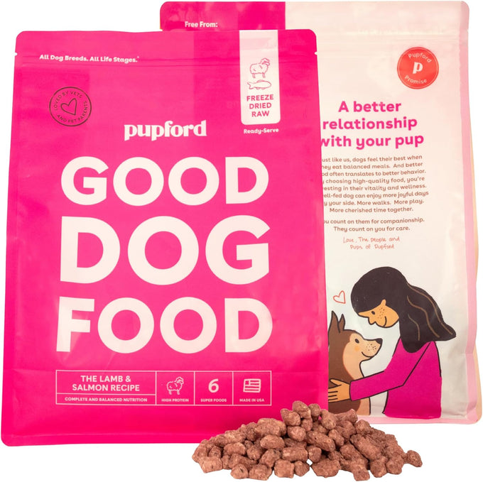 Pupford Freeze-Dried Raw Dog Food, High-Protein, Superfood