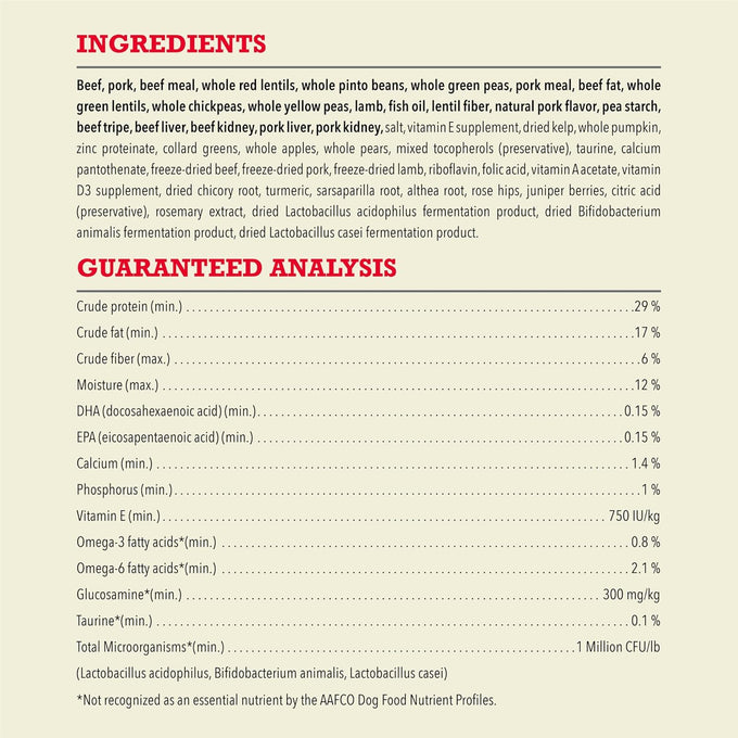 ACANA Grain-Free Dry Dog Food, Red Meat Recipe, 4.5 lb