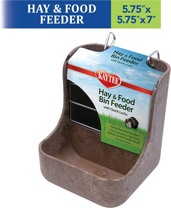 kaytee hay feeder for rabbits guinea pigs chinchillas with quick locks