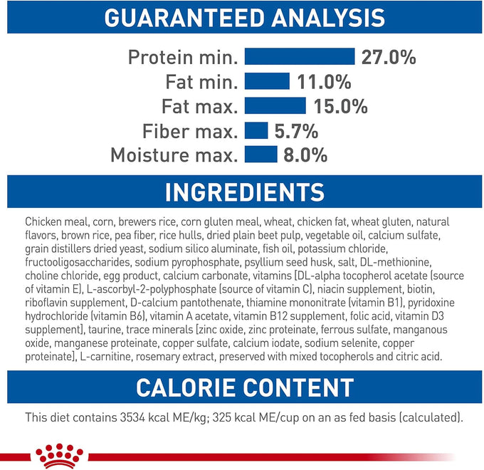 Royal Canin feline health nutrition dry cat food for indoor adult cats 7 lb bag
